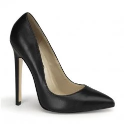 Pleaser SEXY-20 Black Leather Pump Shoes