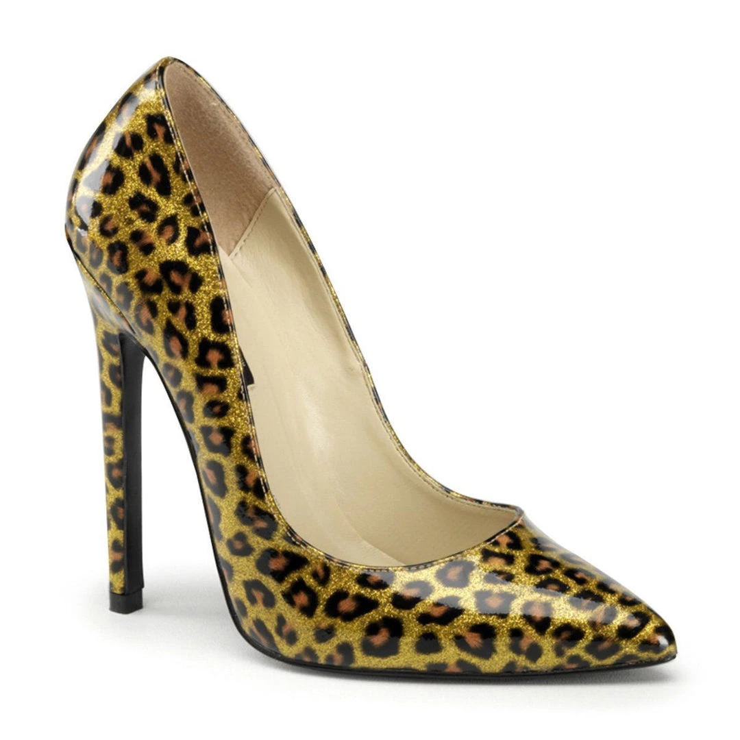 Pleaser Shoes SEXY-20 Gold Pearlized Patent Pump 3 Pleaser Shoes SEXY-20 Gold Pearlized Patent Pump