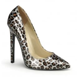 Pleaser SEXY-20 Silver Pearlized Patent Pump