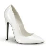 Pleaser Shoes SEXY-20 White Patent Pump