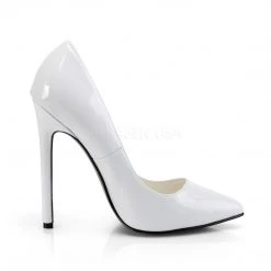 Pleaser Shoes SEXY-20 White Patent Pump