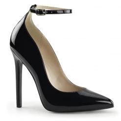 Pleaser SEXY-23 Black Patent Pump Shoes