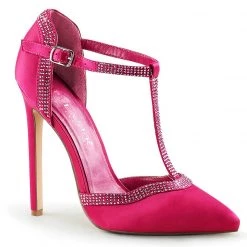 Pleaser SEXY-25 Fuchsia Satin Pump