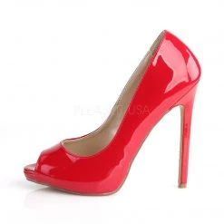 Pleaser SEXY-42 Red Patent Pump