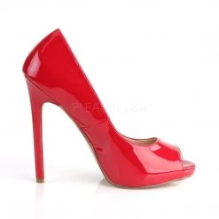 Pleaser SEXY-42 Red Patent Pump