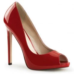 Pleaser SEXY-42 Red Patent Pump