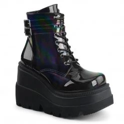 Demonia SHAKER-52 Black Hologram Ankle Boot 15 Demonia SHAKER-52 Black Hologram Ankle Boot