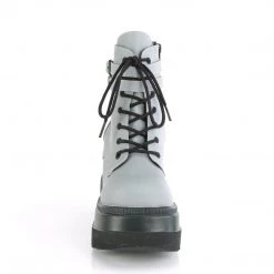 Demonia SHAKER-52 Grey Reflective Ankle Boot