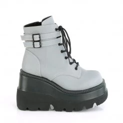 Demonia SHAKER-52 Grey Reflective Ankle Boot 12 Demonia SHAKER-52 Grey Reflective Ankle Boot