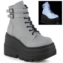 Demonia SHAKER-52 Grey Reflective Ankle Boot 13 Demonia SHAKER-52 Grey Reflective Ankle Boot
