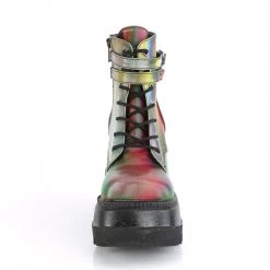 Demonia SHAKER-52 Rainbow Reflective Ankle Boot