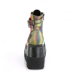 Demonia SHAKER-52 Rainbow Reflective Ankle Boot