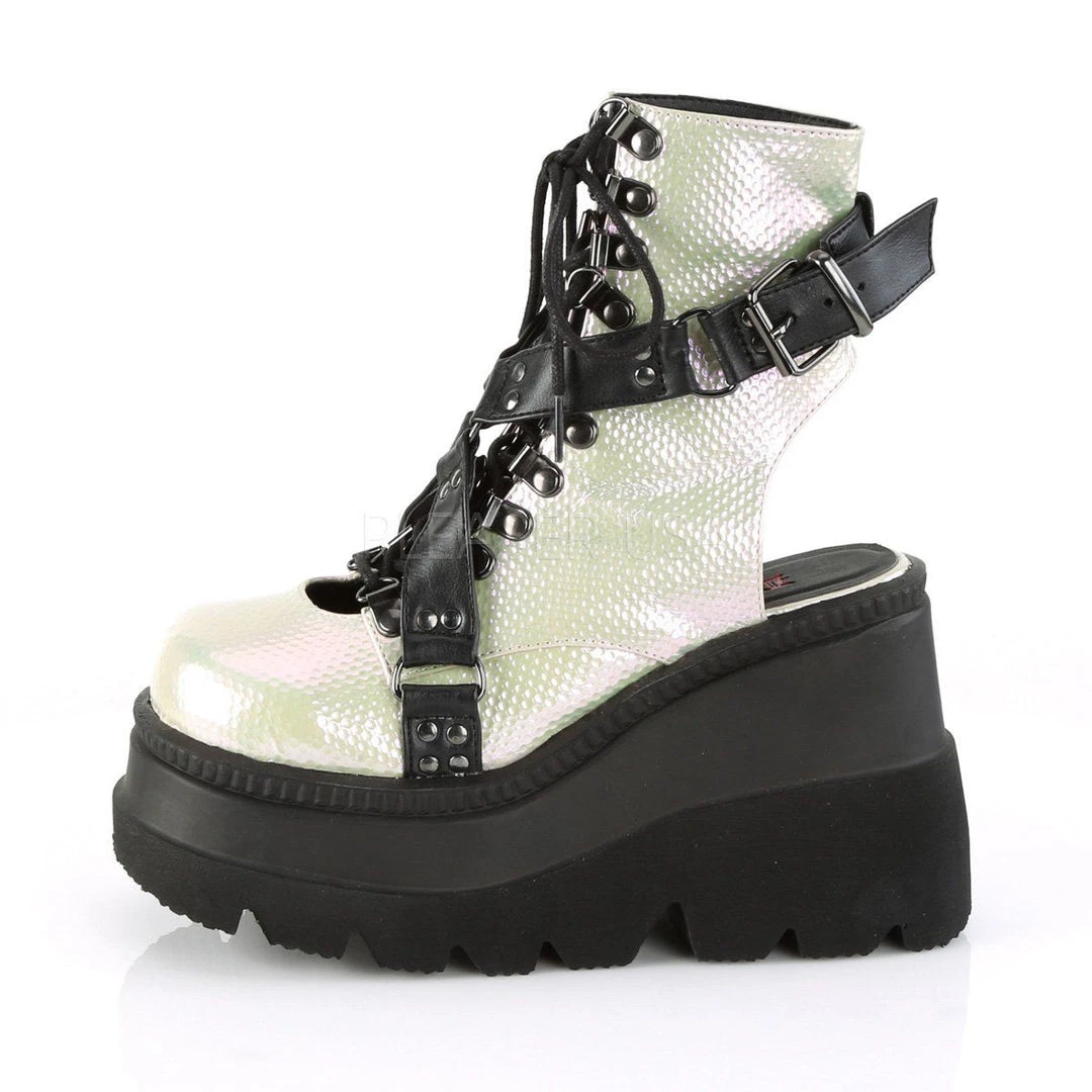 Demonia SHAKER-56 Green-Black Vegan Leather Ankle Boot Boots 5 Demonia SHAKER-56 Green-Black Vegan Leather Ankle Boot Boots