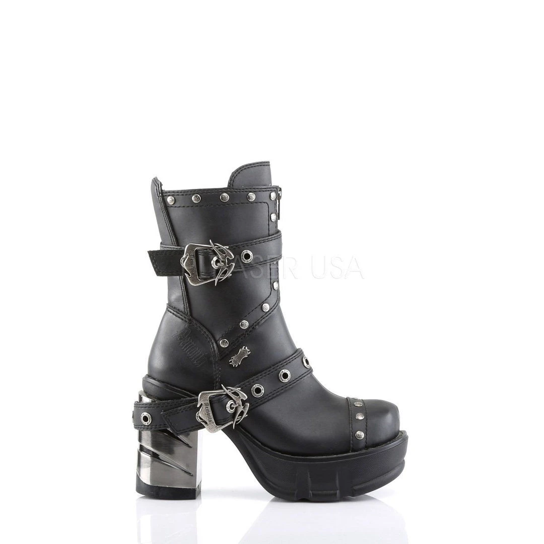 Demonia Boots SINISTER-201 Black Vegan Leather Ankle Boot 7 Demonia Boots SINISTER-201 Black Vegan Leather Ankle Boot