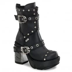 Demonia Boots SINISTER-201 Black Vegan Leather Ankle Boot 15 Demonia Boots SINISTER-201 Black Vegan Leather Ankle Boot