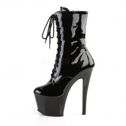 Pleaser Coming Soon (Pre-Order) SKY-1020 Black Patent Ankle Boot