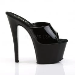 Pleaser Coming Soon (Pre-Order) SKY-301 Black Patent Platform Sandal