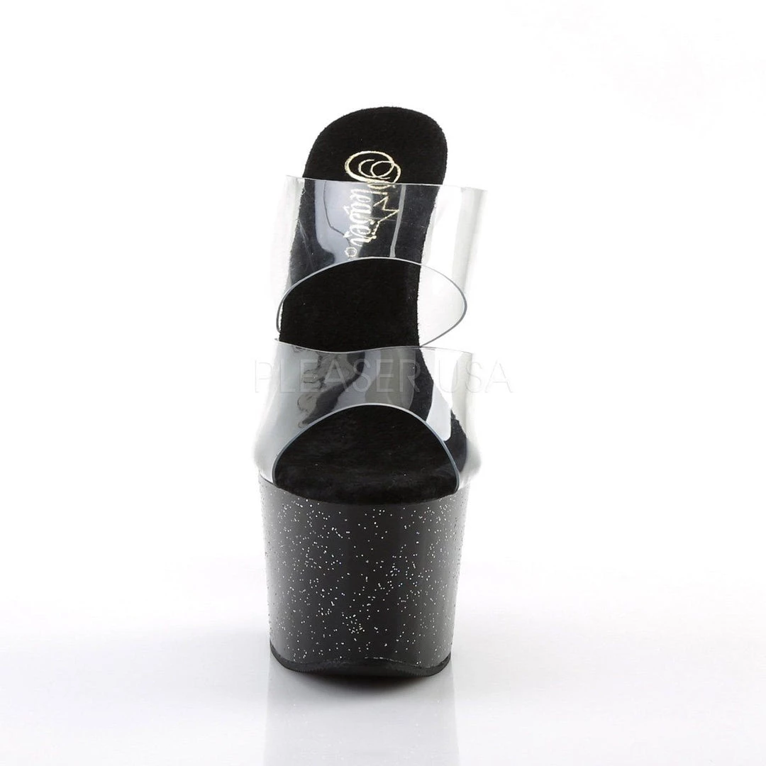 Pleaser SKY-302MG Clear/Black Slide 4 Pleaser SKY-302MG Clear/Black Slide