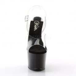 Pleaser SKY-308 Clear/Black Platform Sandal