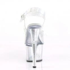 Pleaser Shoes SKY-308N-CRHM Silver Hologram TPU/Silver Hologram Platform Sandal 11 Pleaser Shoes SKY-308N-CRHM Silver Hologram TPU/Silver Hologram Platform Sandal