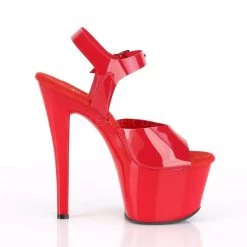 Pleaser SKY-308N Red (Jelly-Like) TPU/Red Platform Sandal Shoes