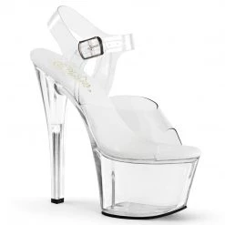 Pleaser New Arrivals SKY-308VL Clear Platform Sandal