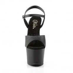 Pleaser New Arrivals SKY-309 Black Faux Leather Platform Sandal