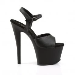 Pleaser New Arrivals SKY-309 Black Faux Leather Platform Sandal