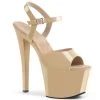Pleaser SKY-309 Cream Patent/Cream Platform Sandal