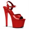 Pleaser Shoes SKY-309 Red Patent Platform Sandal 1 Pleaser Shoes SKY-309 Red Patent Platform Sandal