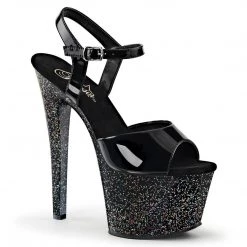 Pleaser SKY-309MG Black Platform Sandal Shoes