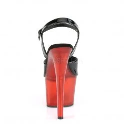 Pleaser Shoes SKY-309T Black Patent/Frosted Red Platform Sandal 11 Pleaser Shoes SKY-309T Black Patent/Frosted Red Platform Sandal