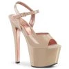 Pleaser SKY-309TT Nude Patent-Rose Gold Chrome Platform Sandal Coming Soon (Pre-Order)