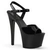 Pleaser SKY-309VL Black Patent Platform Sandal