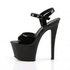 Pleaser SKY-309VL Black Patent Platform Sandal 10 Pleaser SKY-309VL Black Patent Platform Sandal
