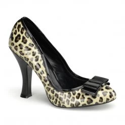Pin Up Couture SMITTEN-01 Tan-Black (Cheetah Print)