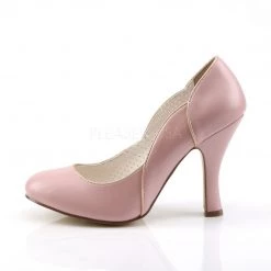 Pin Up Couture Shoes SMITTEN-04 Baby Pink Faux Leather