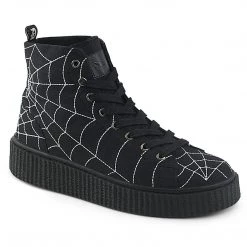 Demonia SNEEKER-250 Black Canvas Creeper