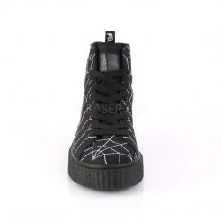 Demonia SNEEKER-250 Black Canvas Creeper