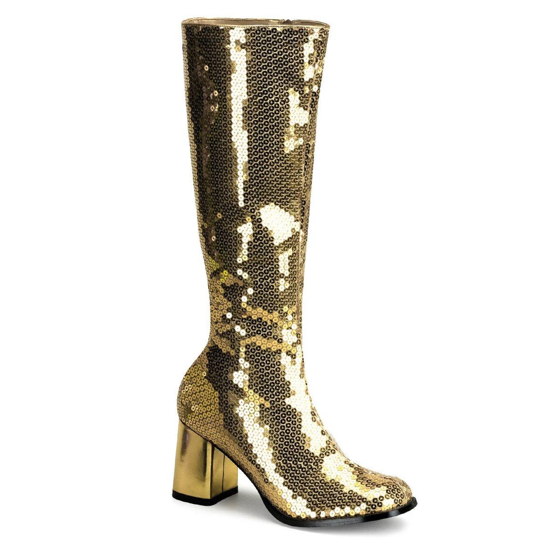 Bordello SPECTACUL-300SQ Gold Sequins Boots 3 Bordello SPECTACUL-300SQ Gold Sequins Boots