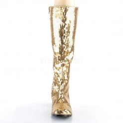 Bordello SPECTACUL-300SQ Gold Sequins Boots