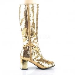 Bordello SPECTACUL-300SQ Gold Sequins Boots 14 Bordello SPECTACUL-300SQ Gold Sequins Boots