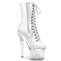 Pleaser SPECTATOR-1040C Clear Mid-Calf Boot New Arrivals