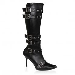 Funtasma SPICY-138 Black Stretch Pu Boots