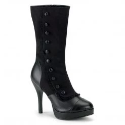 Funtasma SPLENDOR-130 Black Microfiber-Pu Boots