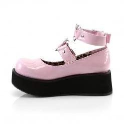 Demonia SPRITE-02 Baby Pink Patent Mary Janes Shoes