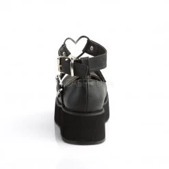 Demonia SPRITE-02 Black Vegan Leather Mary Janes