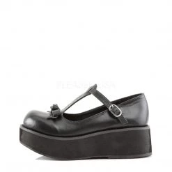 Demonia Shoes SPRITE-03 Black Vegan Leather Mary Janes