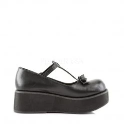 Demonia Shoes SPRITE-03 Black Vegan Leather Mary Janes