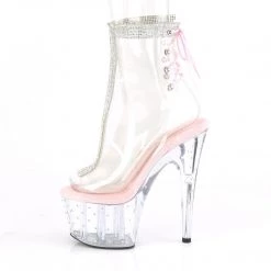 Pleaser Boots STARDUST-1018C-2RS Clear-Baby Pink/Clear Ankle Boot 10 Pleaser Boots STARDUST-1018C-2RS Clear-Baby Pink/Clear Ankle Boot